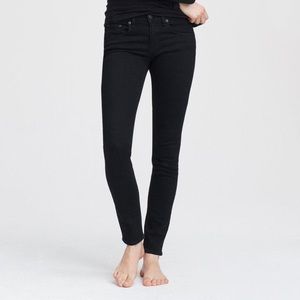 Rag & Bone Cate Mid Rise Skinny Jean Coal/Black